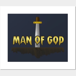 christian t shirts, god t shirt, man of God Posters and Art